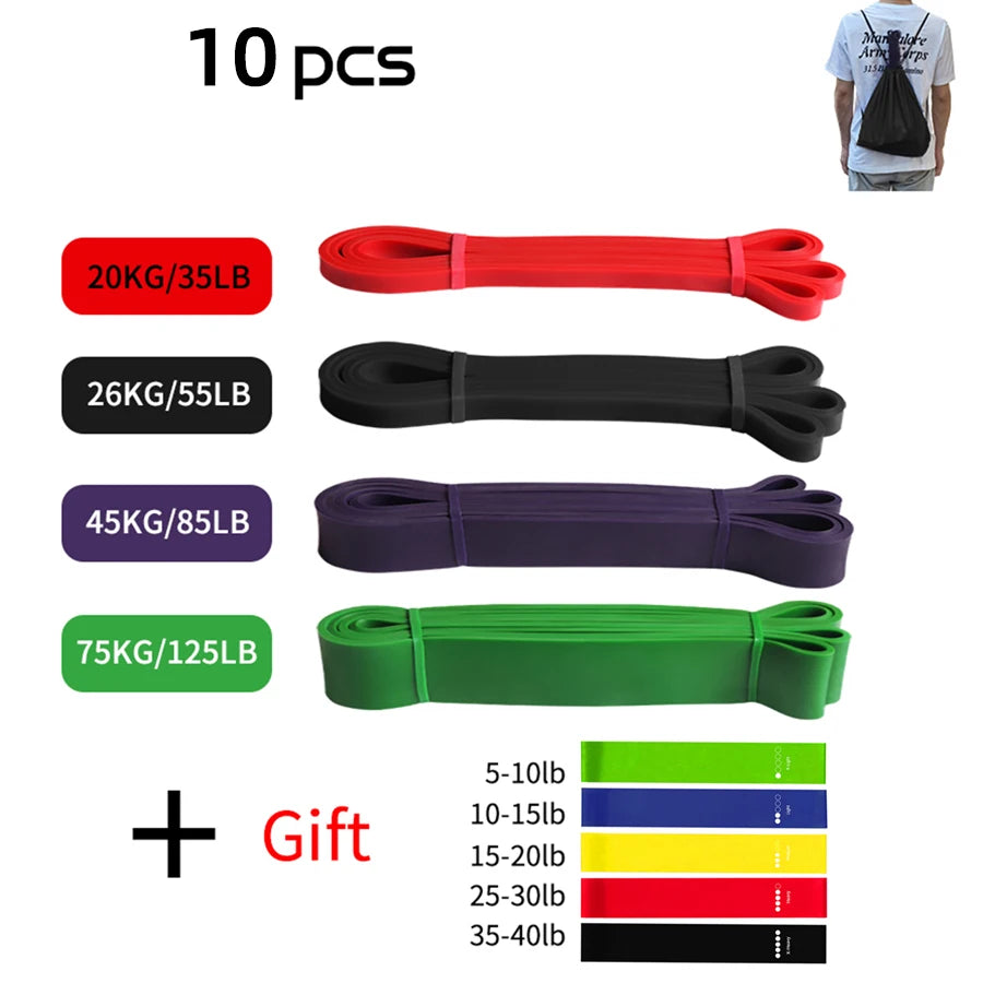 Latex Resistance Band Set & Individual Bands