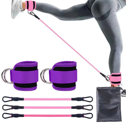 TPE Resistance Bands & D-ring Ankle Straps